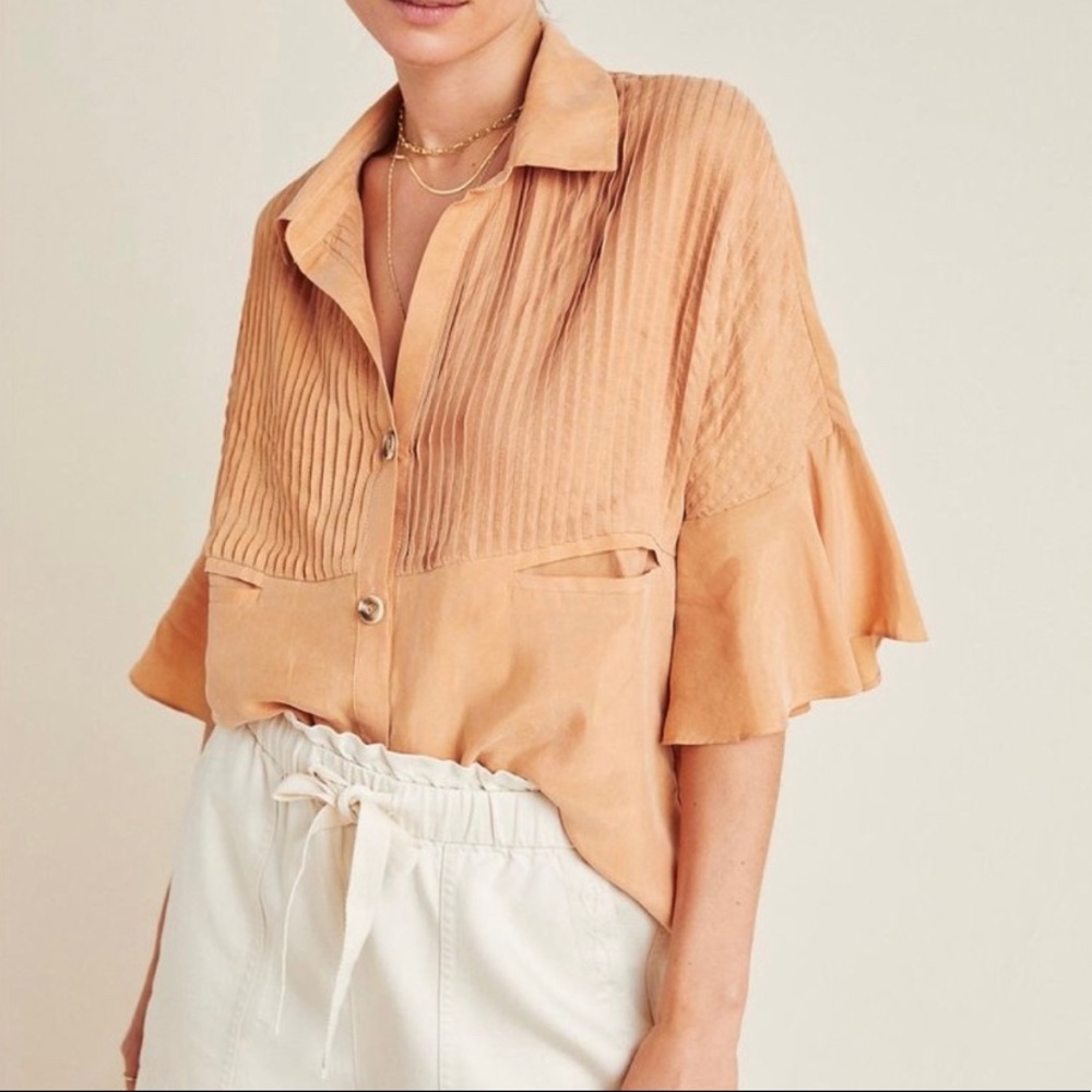 Sancia Philise Cupro Blouse XS Peach